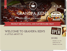 Tablet Screenshot of grandpakensbackbacon.com